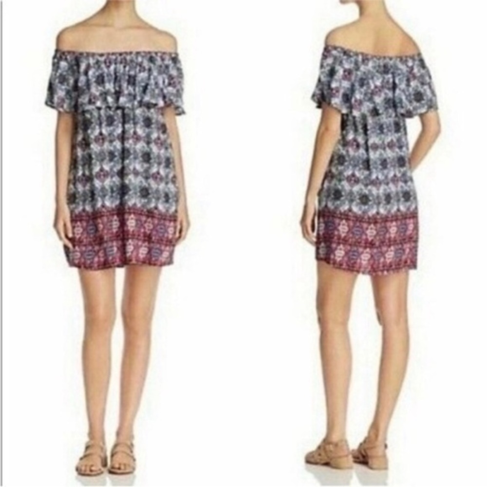 Beach Lunch Lounge Evi off the shoulder Dress strapless abstract S